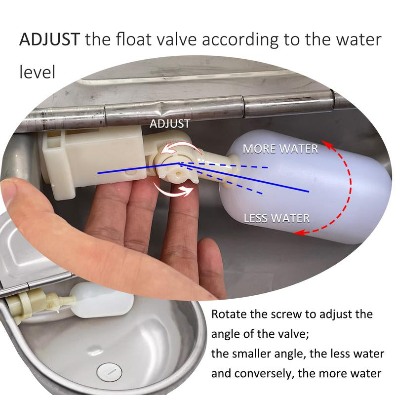 Automatic Dog Water Bowl Dispenser Stain-Less Water for Chicken and Duck