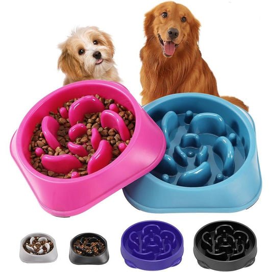 2 Count Slow Feeder Bowls, Pet Supplies That Slow down Eating, Bowls, Maze Puzzle Feeder for Medium Breed