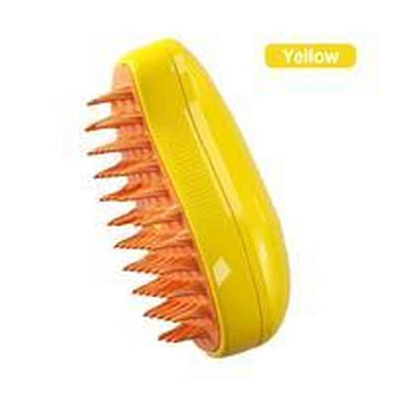 3-In-1 Steamy Pet Brush for Cats & Dogs - Adjustable Deshedding Comb with Steam Cleaning & Massage, Cordless Rechargeable Grooming Tool for Home & Furniture