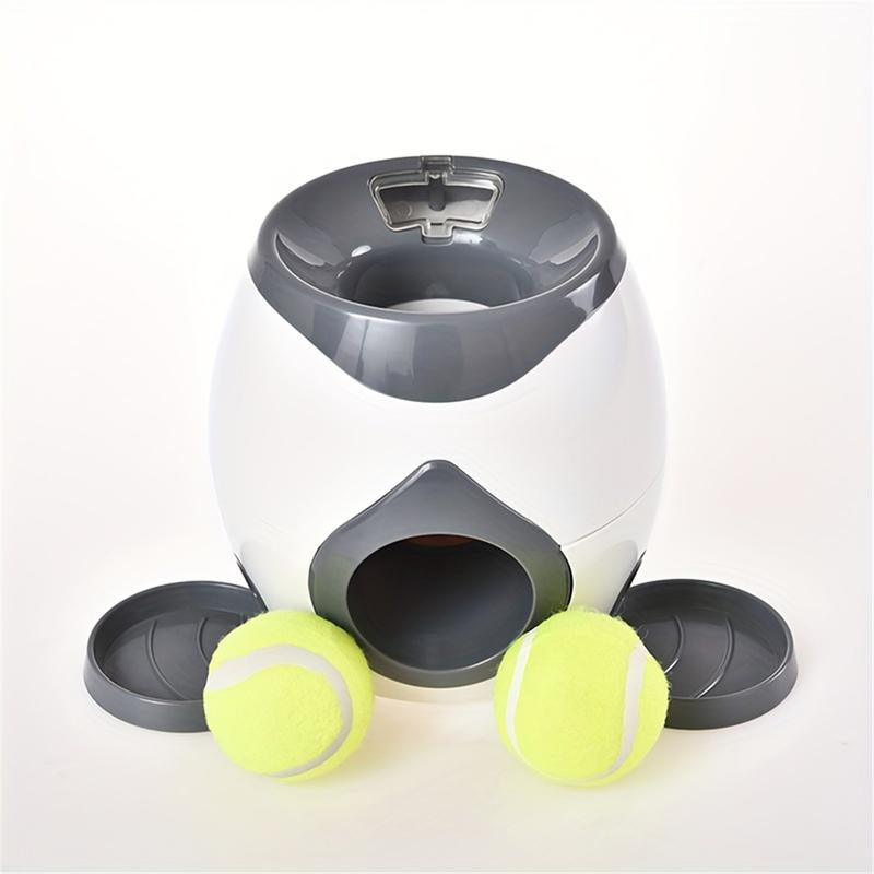 Interactive Tennis Ball Dog Toy, Dog Feeder with 2 Balls, Non-Electric Pet Training Food Reward Machine