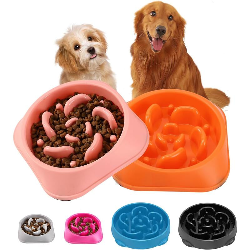 2 Count Slow Feeder Bowls, Pet Supplies That Slow down Eating, Bowls, Maze Puzzle Feeder for Medium Breed