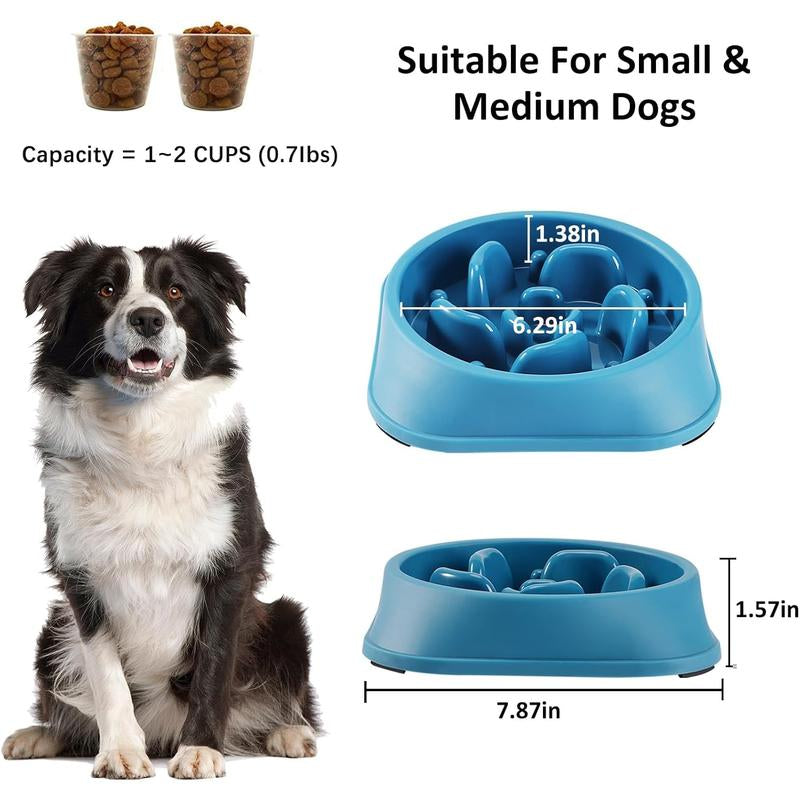 2 Count Slow Feeder Bowls, Pet Supplies That Slow down Eating, Bowls, Maze Puzzle Feeder for Medium Breed