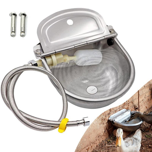 Automatic Dog Water Bowl Dispenser Stain-Less Water for Chicken and Duck