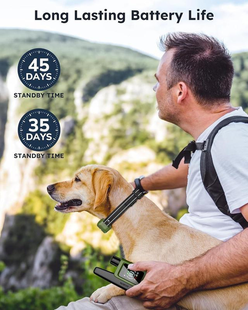 JUGBOW Dog Training Collar 3300FT Dog Training Behavior Aid, Remote IPX7 Waterproof with 4 Training Modes, Rechargeable E-Collar DT61